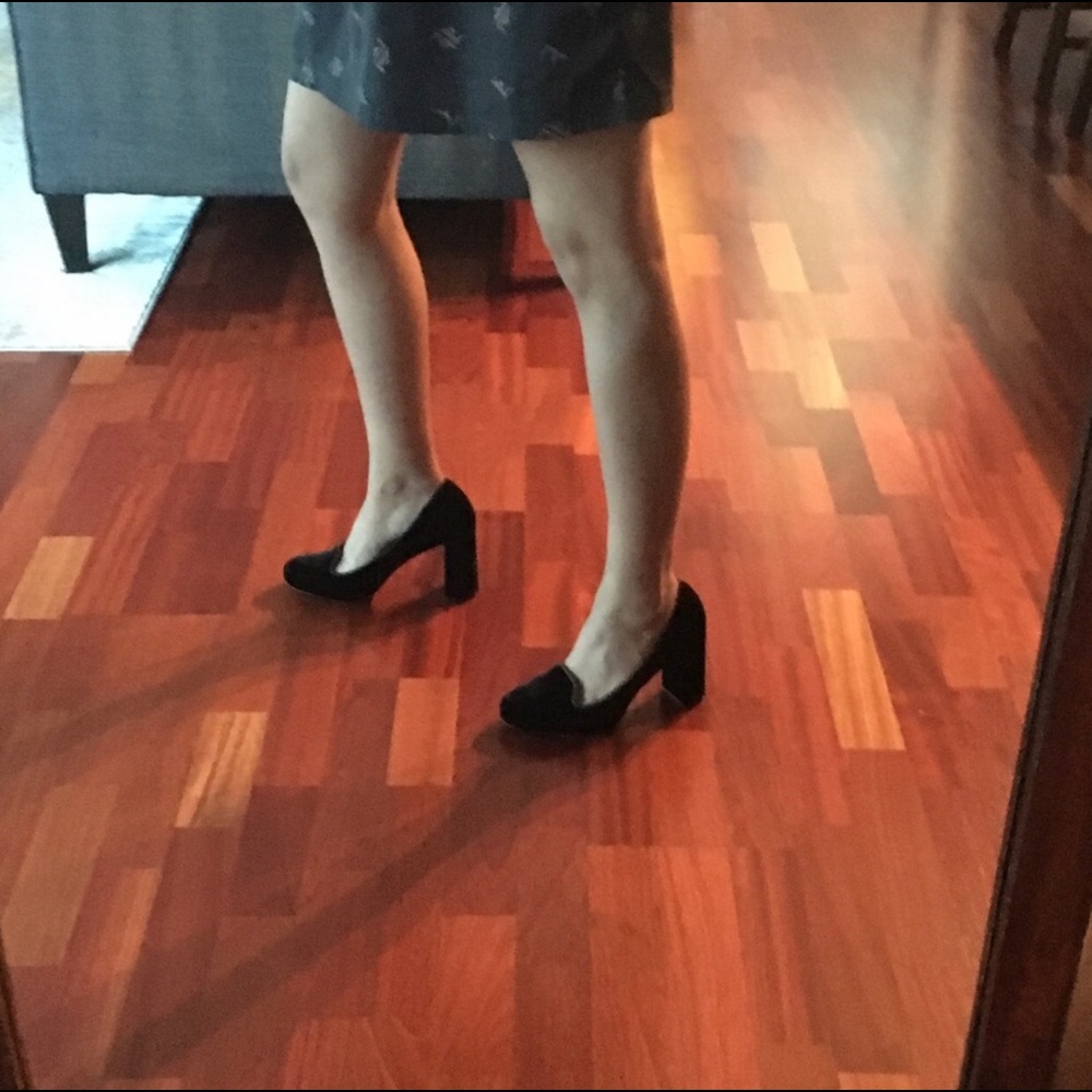 Cole Haan + Nike Air gorgeous black velvet pumps